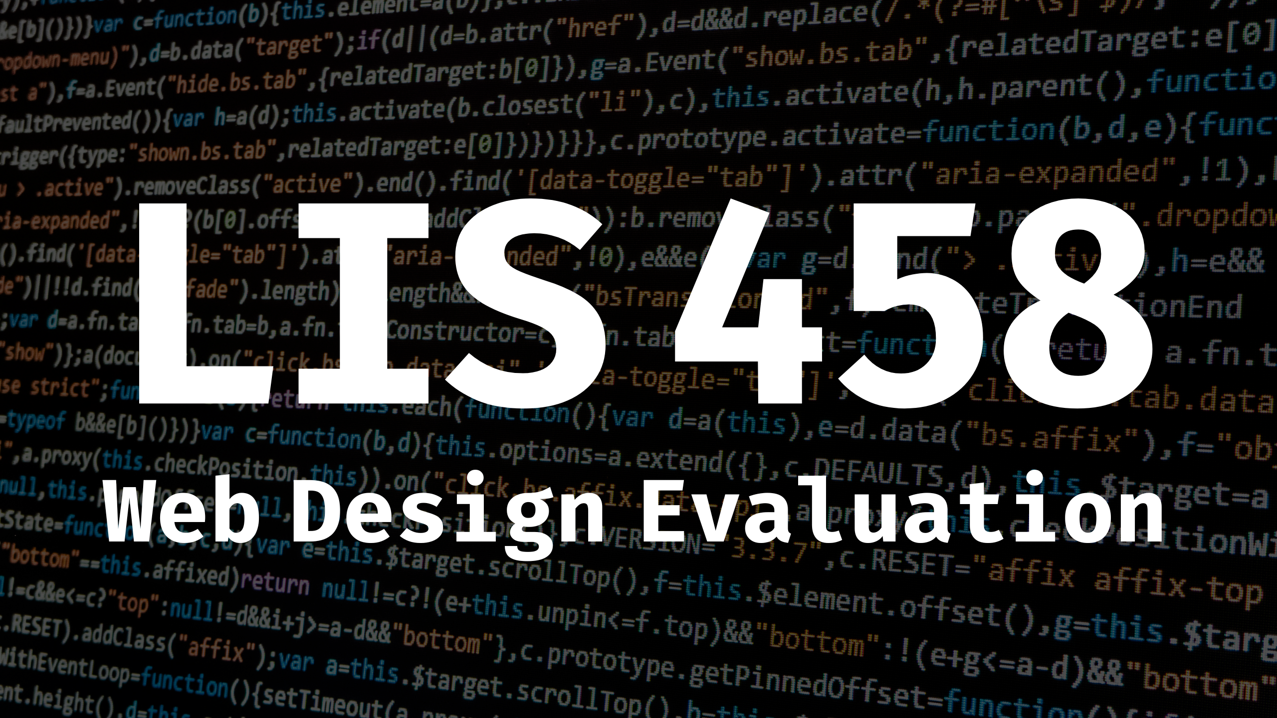 LIS 458 course resources