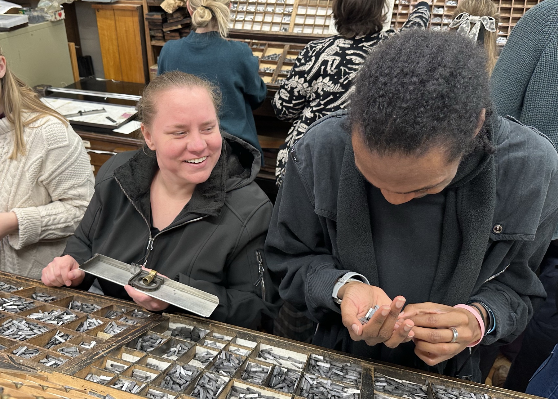Letterpress workshop at the Old Bodleian Press in Oxford, January 2026