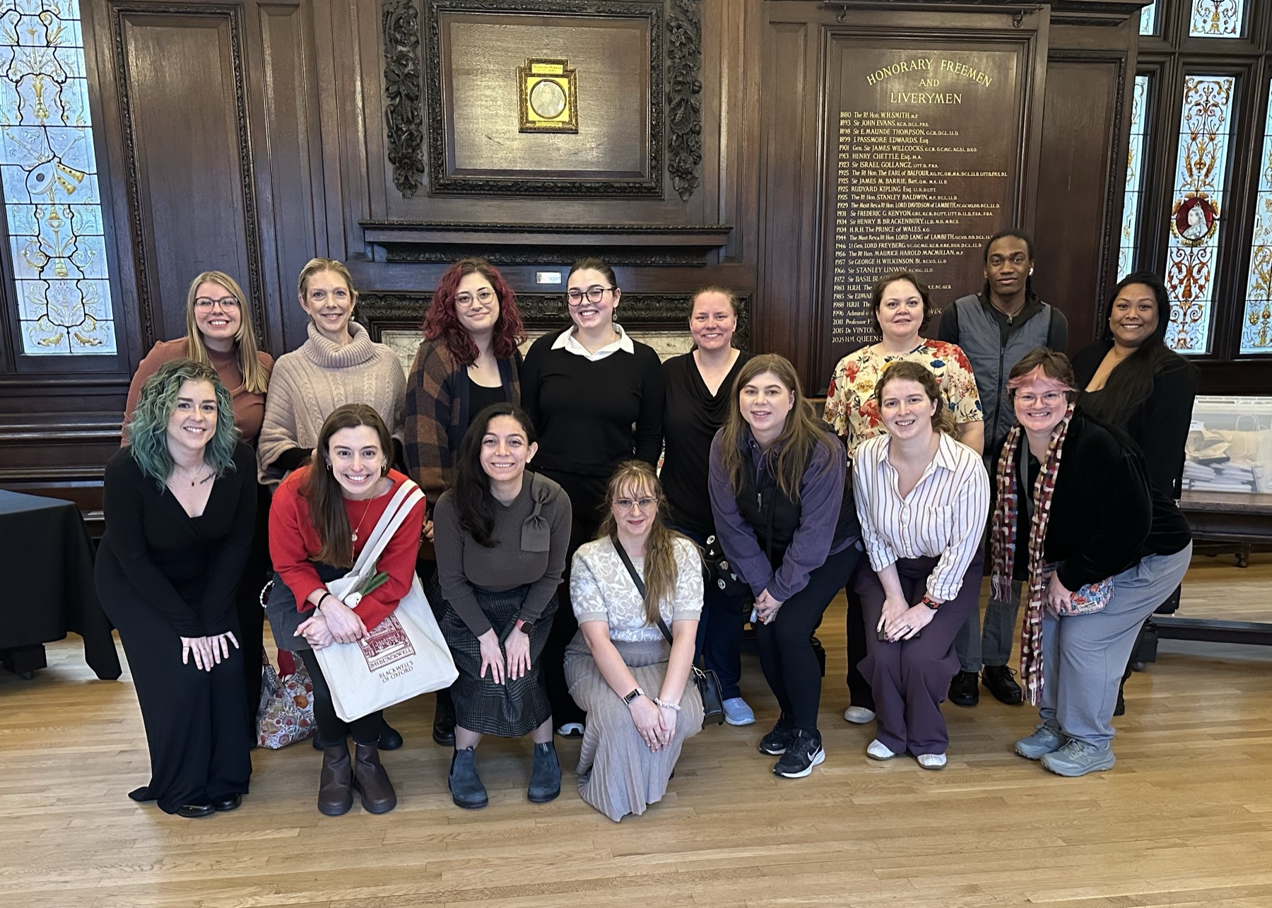 Group photo at Stationers' Hall, January 2026